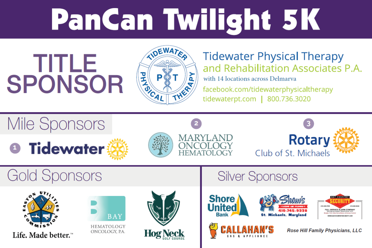 Thanks to our 5k/Sunset Stroll Sponsors
